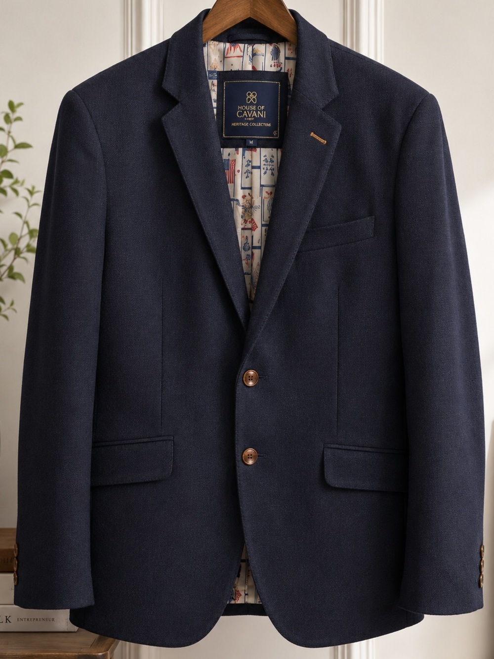 Navy Two-Button Blazer
